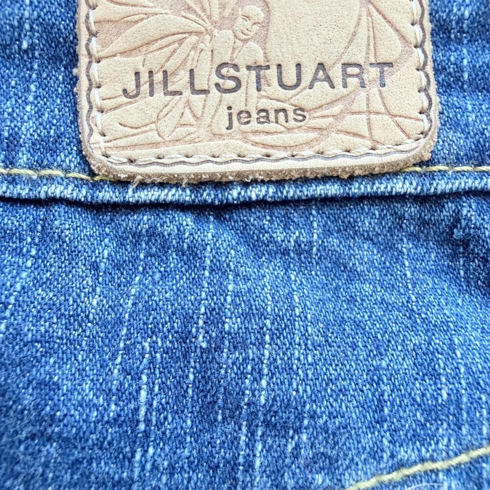 Designer Vintage Jill Stuart Denim Mini Skirt Size 4 - Picture 3 of 6